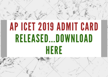 AP ICET 2019 Admit Card Released