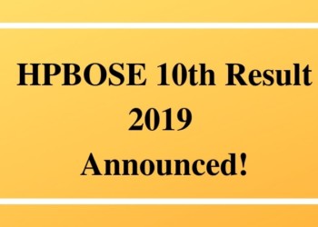 HPBOSE 10th Result 2019 Announced!