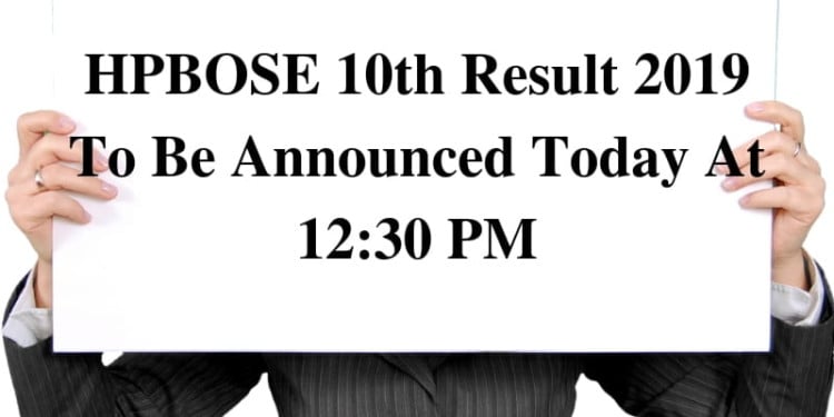 HPBOSE 10th Result 2019 To Be Announced Today At 12_30 PM