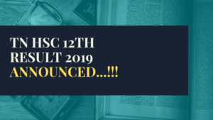 TN HSC Result 2019 Declared