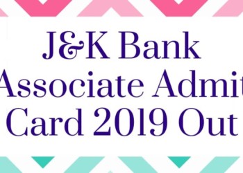 J&K Bank Associate Admit Card 2019 Aglasem