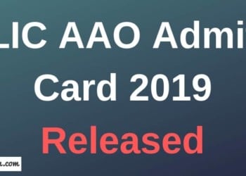 LIC AAO Admit Card 2019 Aglasem
