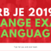 RRB JE 2019 - CHANGE EXAM LANGUAGE