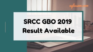 SRCC GBO Result 2019 Available