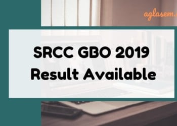 SRCC GBO Result 2019 Available