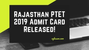 PTET 2019 Admit Card Released