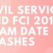 Civil Services and FCI 2019 Exam Date Clashes Aglasem