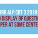 RRB ALP CBT 3 2019 No Display of Question Paper at Some Centers Aglasem