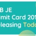 RRB JE Admit Card Releasing Today