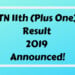 TN 11th (Plus One) Result 2019 Announced!-