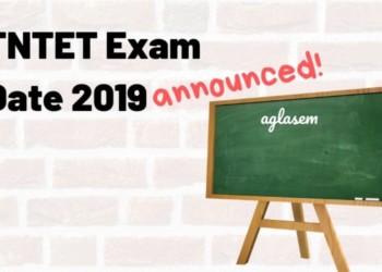TNTET Exam Date 2019