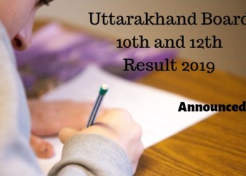 Uttarakhand Board 10th and 12th Result 2019