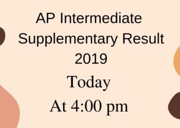 AP Intermediate Supplementary Result 2019 Today At 4_00 pm