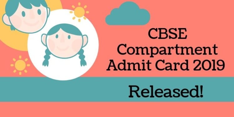 CBSE Compartment Admit Card 2019