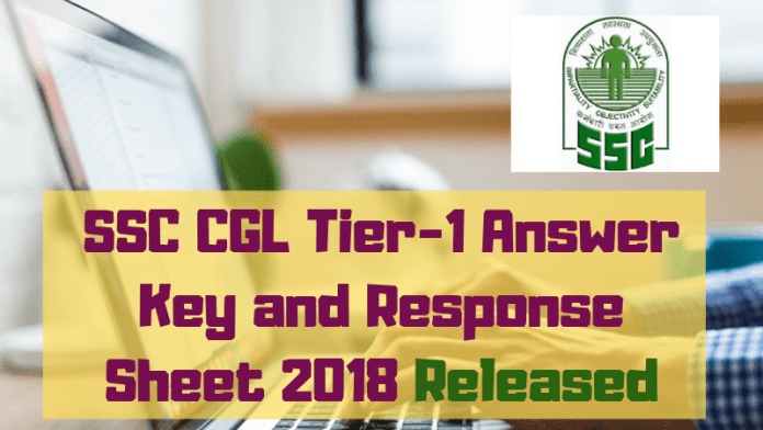 SSC CGL Tier-1 Answer Key and Response Sheet 2018 Released SSC-CGL-Tier-1-Answer-Key-and-Response-Sheet-2018-Released-Aglasem