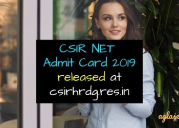 csir net admit card