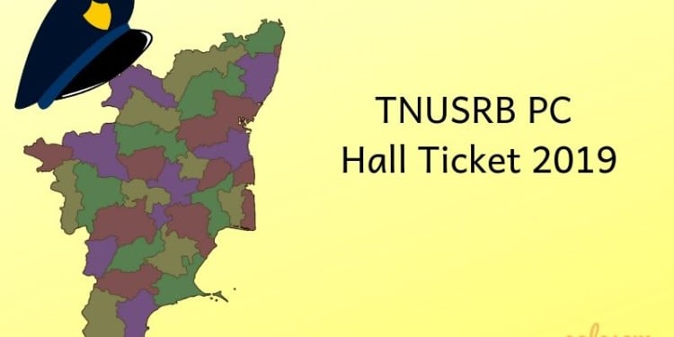 TNUSRB Hall Ticket 2019