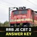 Railway RRB JE CBT 2 Answer Key