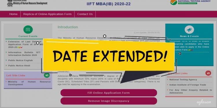 Last Date to Apply for IIFT 2020