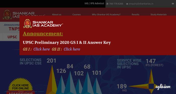 shankar ias csat 2020 answer key