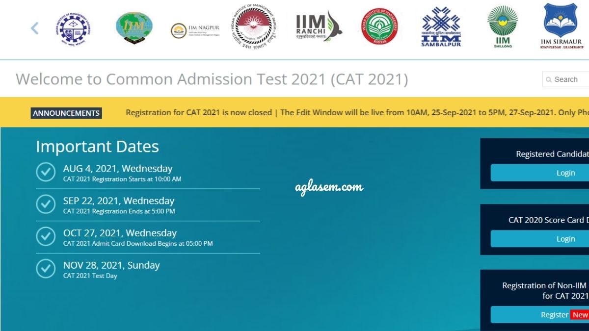 IIM CAT 2021 Correction Facility