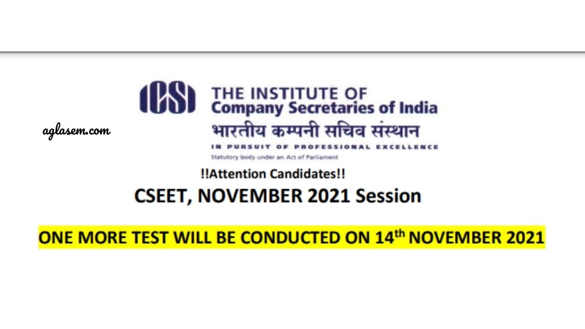 ICSI CSEET 2021 Re-Test