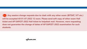 AP EAPCET 2022 Exam Date Clash